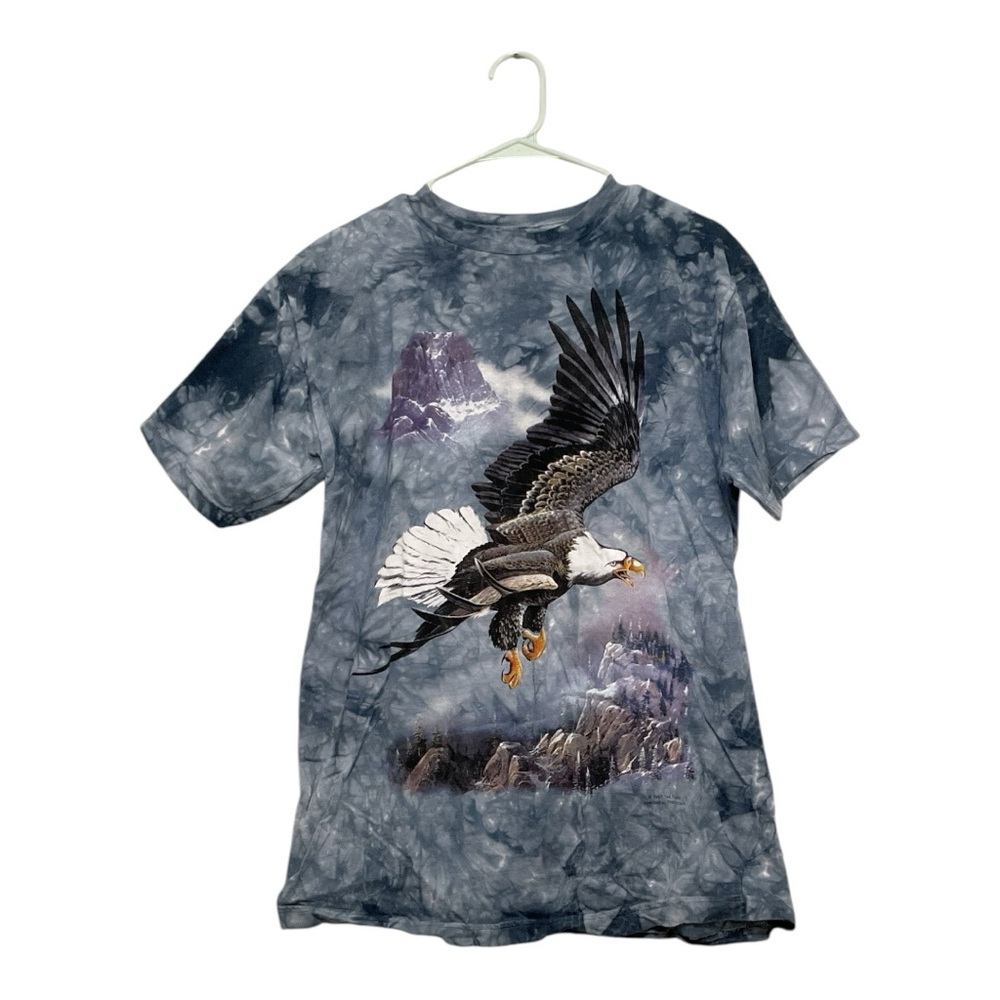 Unisex‎ Vintage The Mountain Bald Eagle tye dye t-shirt, size medium